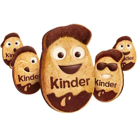 Kinder Kekse Kinder Kinderini Packung Kekse mit Kakao-Milchcremefüllung, 24 x 25 g weiche Kekse, einzeln verpackt, gefüllte Mini-Kekse für Kinder und Erwachsene