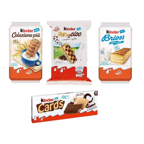 Kinder Testpaket Ferrero Brioss Colazione più Panecioc brioche snack cards 1x1234g Original italienisch Kekse