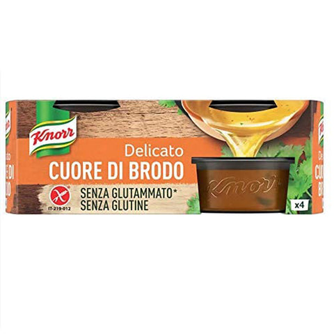 Knorr Cuore di Brodo Delicato Zartes Brühenherz reich an Geschmack Glutenfrei (4 x 28 g) 112 g italienisch Original