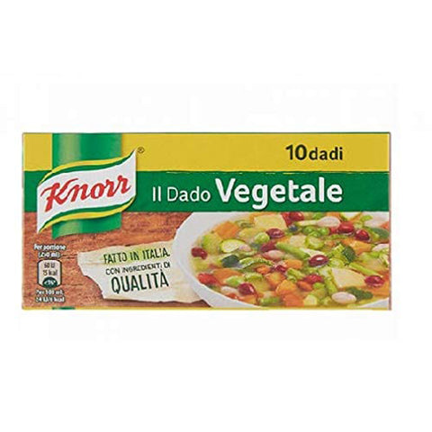 Knorr veggie dado brodo Vegetarisch Suppenwürfel Brühe reich an Geschmack 10pz 1 Stk Original italienisch Zutat