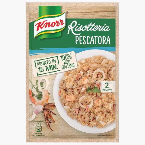 Knorr alla Pescatora Meeresfrüchte Risotto 100% Fertiggerichte Reisgerichte 15x 175g Original italienisch