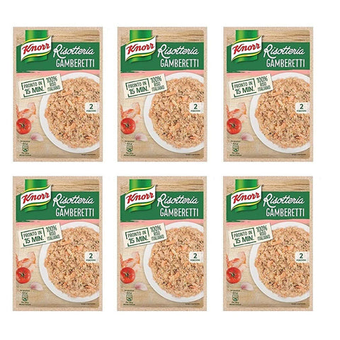Knorr Risotto Gamberetti Reis Garnelen 100% italienisch Fertiggerichte 175 g 6x italienisch Original