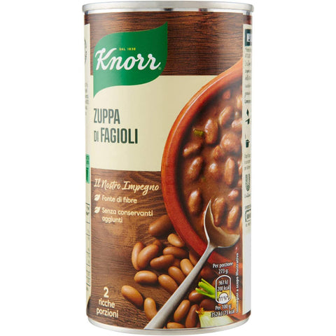 Knorr Zuppa di Fagioli Bohnensuppe 500 ml Langsam gekocht 3x Original italienisch