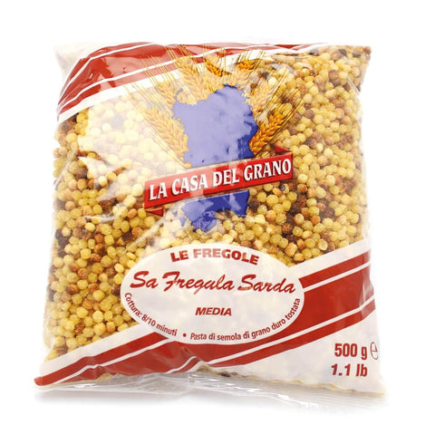 LA CASA DEL GRANO Kurze Pasta LA CASA DEL GRANO Fregola Kugelpasta groß, 500g Original italienisch 8005825000213