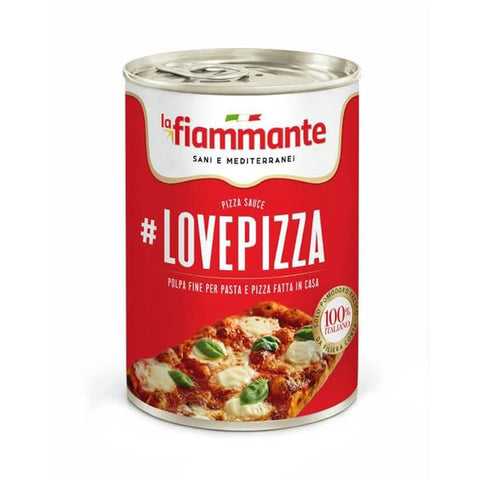 LA FIAMMANTE Gemüse LA FIAMMANTE #LOVEPIZZA Polpa Fine Tomaten für Pizza 100% 24er Pack à 400g italienisch Original 8001737100225