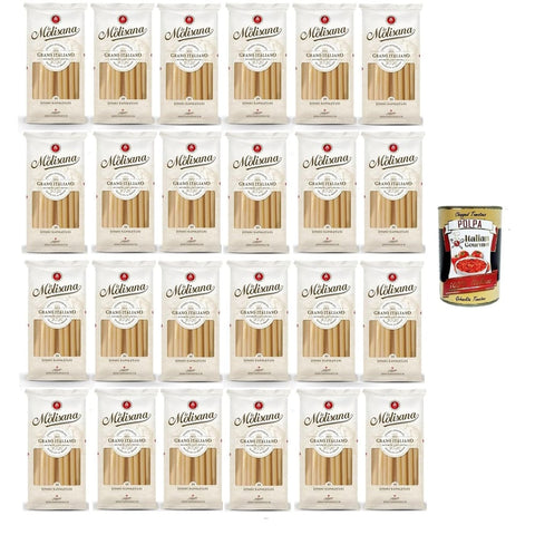 La Molisana Koch- & Backzutaten La Molisana Zitoni Napoletani N. 10 Pasta Lenta Lavorazione Teigwaren aus Hartweizengrieß Bronze-Zeichnung 24x 500g Original italienisch inkl. Italian Gourmet Polpa 400g 8004690050811