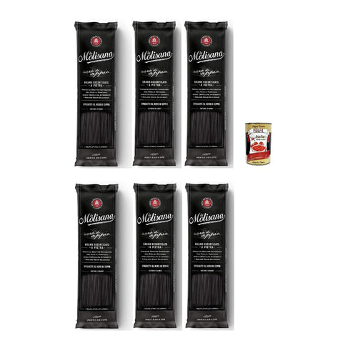 La Molisana Nudeln & Pasta La Molisana Spaghetti al Nero di Seppia 100% Italienisch Pasta Nudeln 6x500 g italienisch Original + kostenlos polpa 400 g 8004690341605