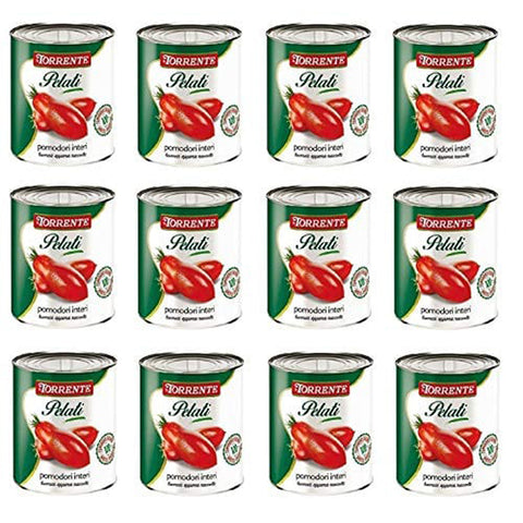 La Torrente Pomodori Pelati geschälte Tomaten sauce aus Italien dose 12x 800g Original italienisch