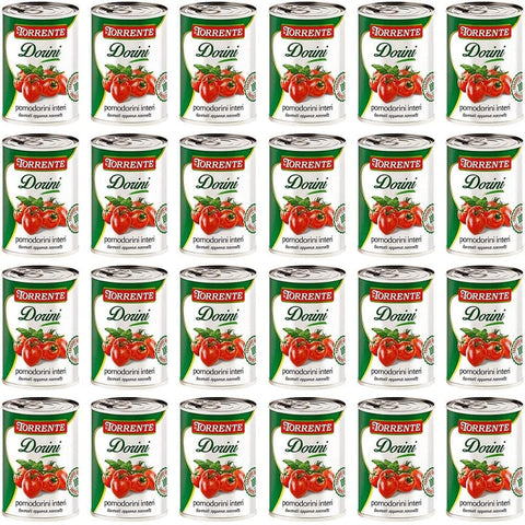 La Torrente Gemüse La Torrente Pomodorini Interi Dorini ganze Kirschtomaten Tomaten sauce aus dose 400 g 24x italienisch Original Pastasauce 8000282000912