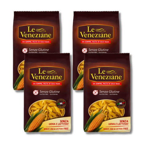 Le Veneziane Kurze Pasta Le Veneziane Gluten Free Penne 250 g (Pack of 4) Kurze Pasta italienisch Original