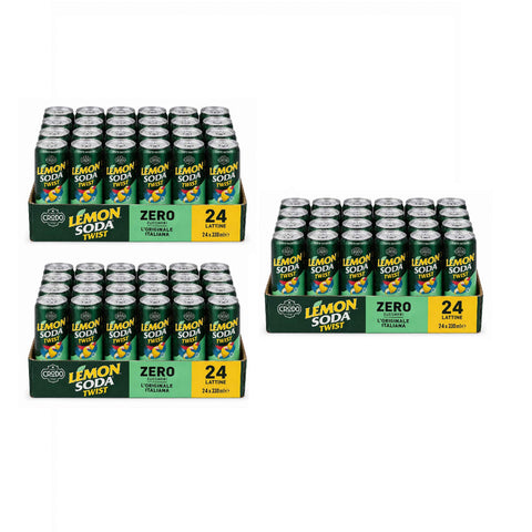 Lemonsoda Twist ZERO Gazzosa 72x 33 cl Limonade italienisch Original