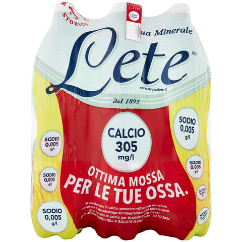 Lete Acqua Minerale Effervescente Naturale 1x1,5l Original italienisch Poster & Kunstdrucke