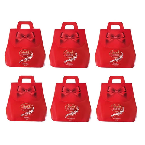 Lindt Lindor Bag Latte Praline con Cioccolato al Latte e morbido ripieno Pralinen mit Milchschokolade und weicher 6x 190g italienisch Original