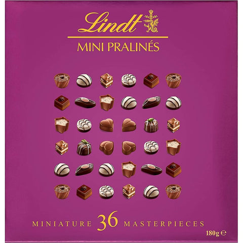 Lindt Vielfaltspackungen Lindt Mini-Pralinen XL Schachtel mit verschiedenen Pralinen Größe 180 g 3x italienisch Original Sortiment 4000539103780