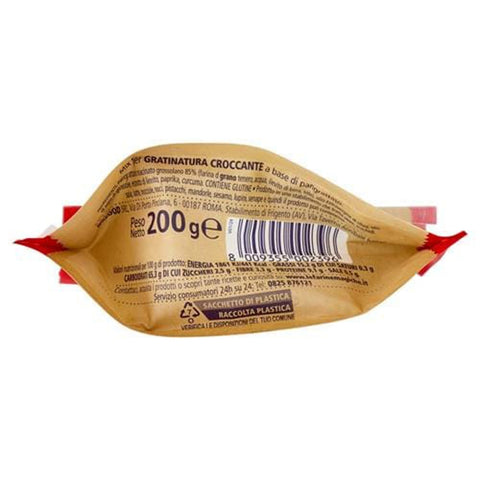 Lo conte Brot 8x Lo conte Le Farine Magiche Pangrattato grosso Grobe Semmelbrösel für knuspriges Gratin 200 g 8009355002396