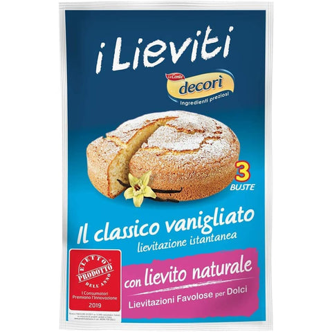 Lo conte Pudding- & Dessertpulver Lo conte decori' lievito vanigliato Sauerteig Vanille hefe aus italien 3 Beutel Original italienisch