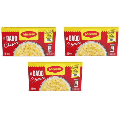 maggi Brühe & Fond maggi il Dado Classico con olio extra vergine di oliva Brühe Suppenwürfel mit nativem Olivenöl extra 10 Würfel 3x Original italienisch