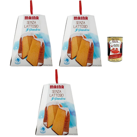 Maina Snack Kuchen & Backwaren Maina Pandoro Senza Lattosio Pandoro laktosefrei Weihnachtskuchen 3x 750gr italienisch Original 8032804040014