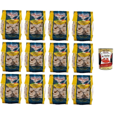 Maresca- Naspro di Kekse Maresca- Naspro di Castellammare a Limone Zitrone 12x200gr Original italienisch inkl. Italian Gourmet Polpa di Pomodoro 400g 8032804040014