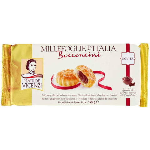 Matilde Vicenzi millefoglie bocconcini al cioccolato Schokolade kekse 6x125g Original italienisch