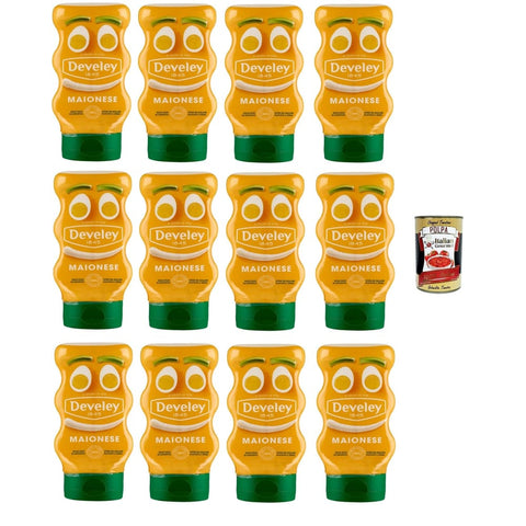 Mayonnaise-Sauce Salsas Mayonnaise-Sauce 12x 250 ml 100% natürliche Zutaten Original italienisch inkl. Italian Gourmet Polpa 400g 8032804040014