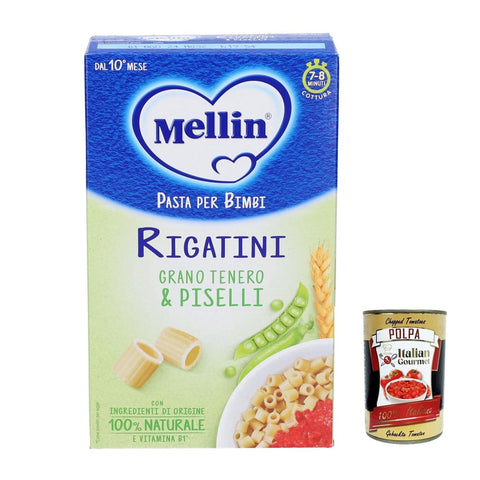 Mellin Nudeln & Pasta Mellin Pasta Rigatini Pastina 280g 6x Original italienisch inkl. Italian Gourmet Polpa 400g 8017619401229