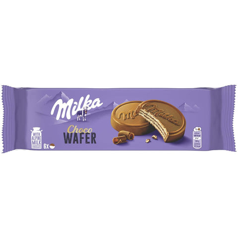 Milka Kekse Milka Galletas Milka Choco Wafer Barquillo Rellena De Chocolate Con Leche 180gr italienisch Original 7622300292508