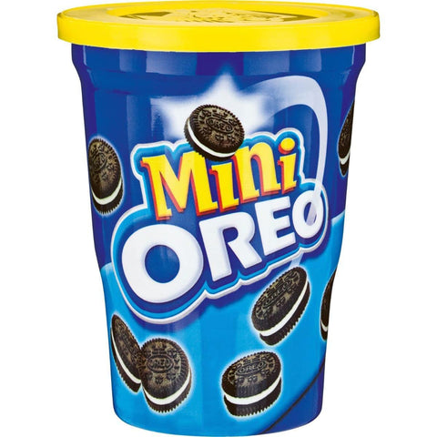 Oreo MINI Biscotti al cacao ripieni di crema alla vaniglia Kekse Kakaokekse gefüllt mit Vanillecreme Cup Biscuits 1x115g Original italienisch