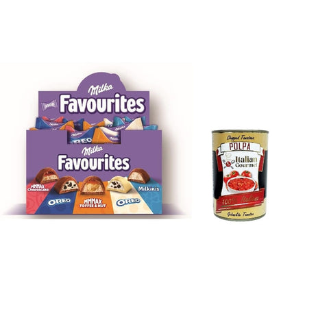 Milka Schokolade Milka Favorites Pralinen 1 kg Display: Einzigartige und unverwechselbare Pralinen mit einem tollen Mix aus Füllungen, Einlagen und Überzügen. italienisch Original 8032804040014