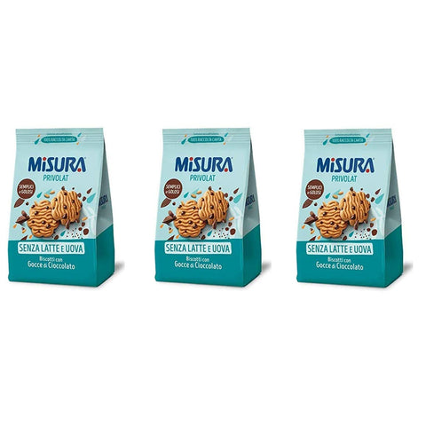 Misura Privolat Kekse mit schokolade tropfen biscuits cookies brioche 3x290g Original italienisch