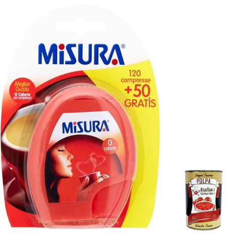 Misura Edulcorante Tafelsüße Zuckerersatz 170 Tabletten 14 45 G 12x italienisch Original Pastasauce + kostenlos polpa 400 g