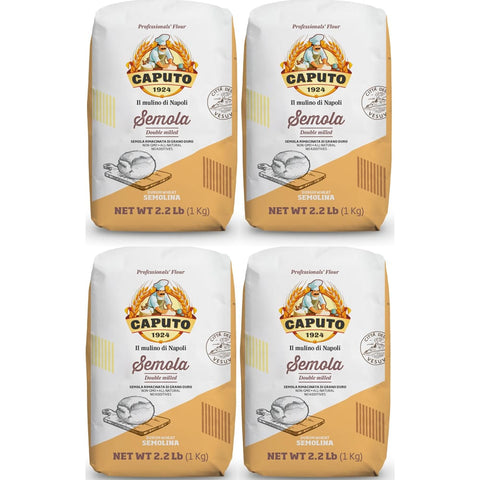 Molino Caputo Mehl Molino Caputo Antico Mühle Caputo Semola hart Korn rimacinata 4-Pack Original italienisch 8014601999870
