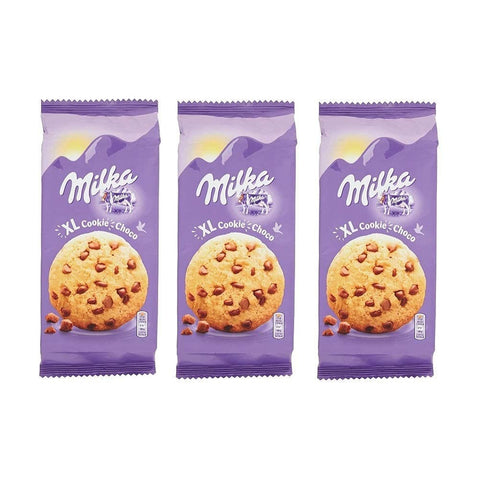 Milka Kekse XL choco mit tropfen schokolade biscuits cookies 3x184g Original italienisch