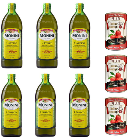 Monini Extra Natives Olivenöl nativ olio extravergine di oliva Classico 6x1l Original italienisch Feinkost