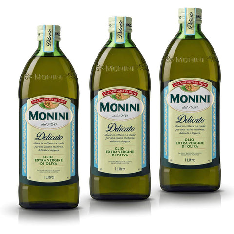 Monini Delicato Extra Natives Olive Olivenöl 1L nativ italien olio oliva 3x Original italienisch