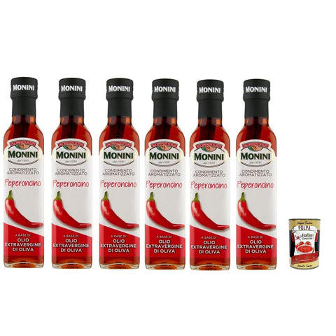 Monini Saucen & Marinaden Monini Natives Olivenöl Extra mit Chili Geschmac 6x 250 ml italienisch Original 80481553