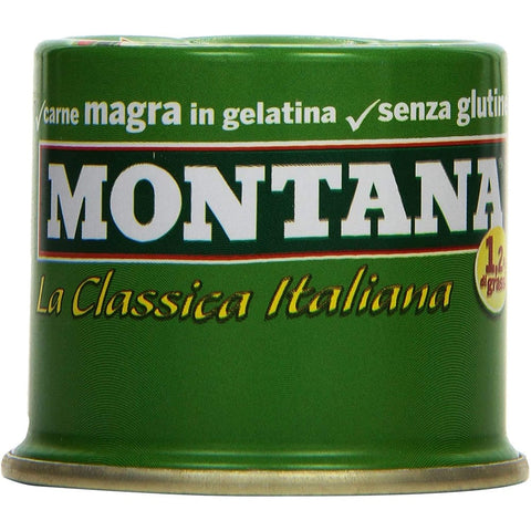 montana Fleisch, Geflügel & Wild montana carne classica Rindfleisch in Aspik 90 g 100% Italienisch Fleisch 12x Original italienisch 8000250331253