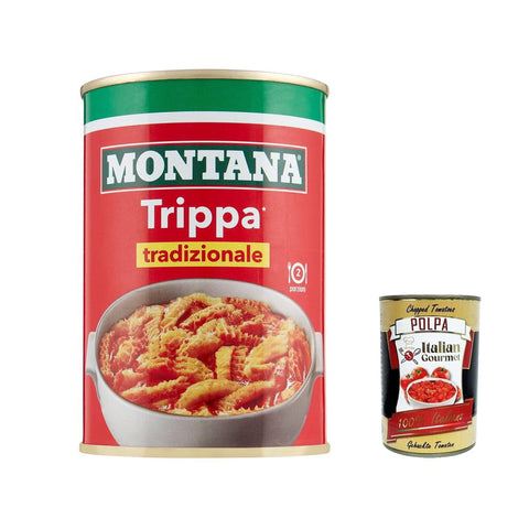 Montana Trippa al sugo Kaldaunen Kutteln Fleisch in dose tripe italien 6x 420 g italienisch Original