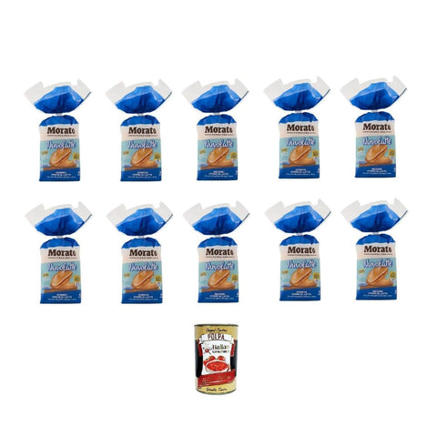 Morato Nuvolatte French Toast Morato Nuvolatte weiche Milchbrötchen 10x 240gr Original italienisch inkl. Italian Gourmet Polpa 400g 8032804040014