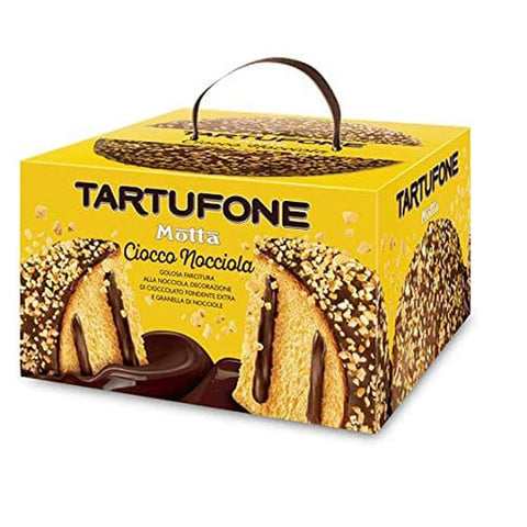 Motta Kategorien Motta Tartufone CioccoNocciola mit Haselnusscreme verziert mit dunkler Schokolade und gehackte Haselnüsse 650g italienisch Original 8034097873829
