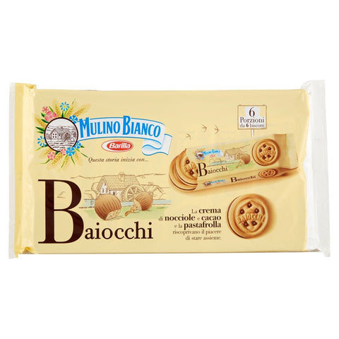 Mulino Bianco Biscotti con Crema alla Nocciola e Cacao italienische Premium Kekse 1x336g Original italienisch