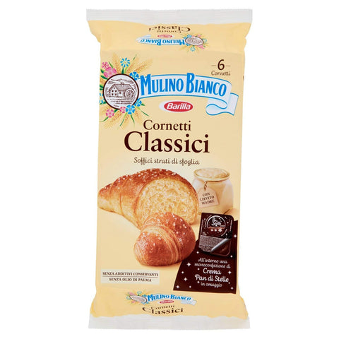 Mulino Bianco Kuchen mit Cornetti Classici Croissant Briosche kekse 18x40g Original italienisch