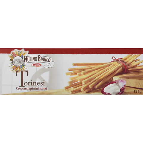 Mulino Bianco Grissini Torinesi, 5er Pack (5 x 125 g) Brot- & Käsestangen italienisch Original