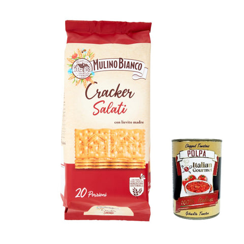 Mulino Bianco Barilla Crackers Cracker salati Salzgebäck gesalzen 500 g, herzhafter Snack kekse aus Italien italienisch Original