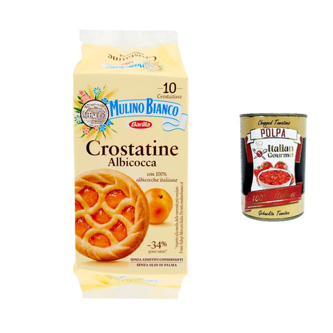 Mulino Bianco Crostatina Albicocca törtchen mit Aprikose 3x400g Original italienisch Kekse