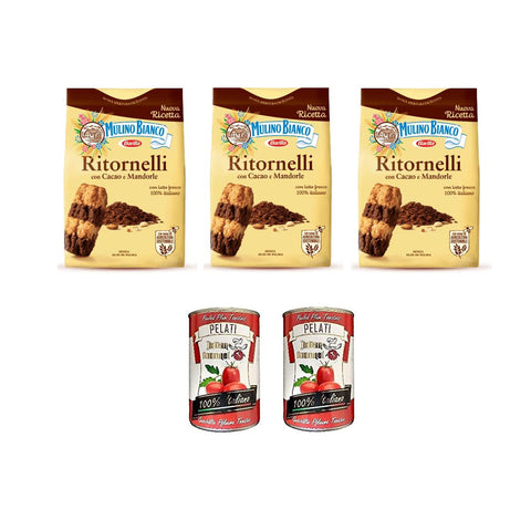 Mulino Bianco Kekse mit Kakao und Mandeln Ritornelli 3x700g Original italienisch