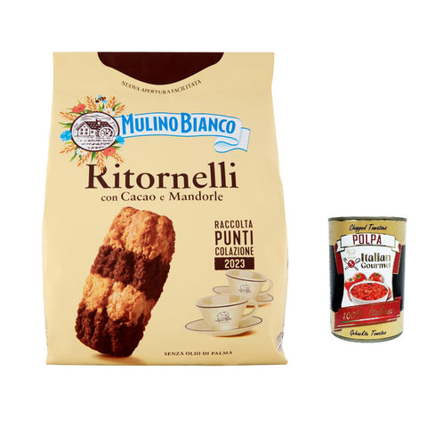 Mulino Bianco Ritornelli Kekse mit Kakao und Mandeln für ein leckeres Frühstück – biscuits cookies 3x700g Original italienisch