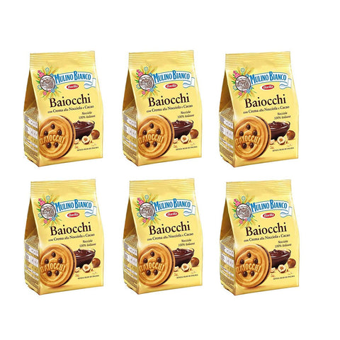 Mulino Bianco Baiocchi schoko reigel Kekse kuchen mit Schokolade snack 6x260g Original italienisch