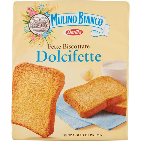Mulino Bianco Fette biscottate Le Dolcifette 315g kekse Zwieback brot 6x Original italienisch