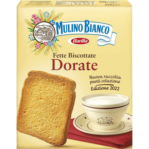Mulino Bianco Fette Biscottate Le Dorate Zwieback kekse gebackenem Brot 315 g 6x italienisch Original